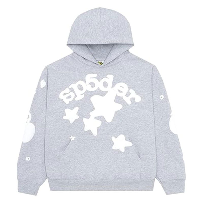 Sp5der Beluga Heather Grey Hoodie