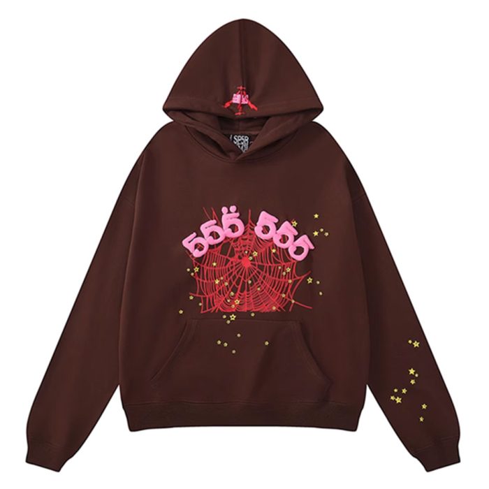 Sp5der Worldwide Coffee Angel Number 555 Hoodie