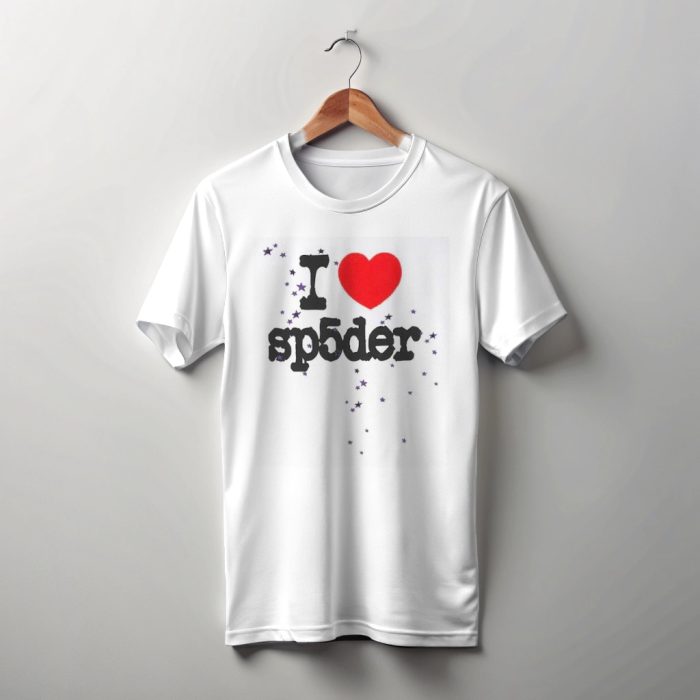 Sp5der I Heart SP5DER Tee White